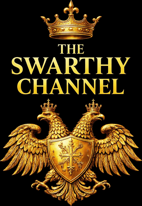 The Swarthy Channel crest: a gold crown above a double-headed eagle